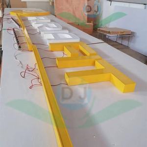 Signo de <span class=keywords><strong>sushi</strong></span> LED de garaje de 990M, letrero iluminado acrílico naranja elegante a todo color personalizado, luz de pared, Canal forntlit, letra led - Product Image 6