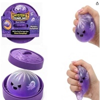 Jouet Squishy Fantôme d'Halloween en forme de boule de maltose, jouet anti-stress à presser, jouet sensoriel de décompression, ensemble cadeau en TPR