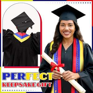 Estola de Graduación con Diseño de Banderas de Países Mixtos y Cordones de Honor para Ceremonia de Graduación - Product Image 5