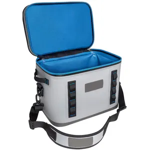कस्टम रंग बॉक्स अछूता निविड़ अंधकार बैग पोर्टेबल कूलर बॉक्स बर्फ छाती कूलर बॉक्स 840D TPU नरम कूलर बैग