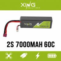 Xing Solutions Baterai Semi-Solid State 7.4V 2S 7000mAh untuk UAV 178Wh/kg Kepadatan Tinggi untuk Drone Balap FPV Jarak Jauh