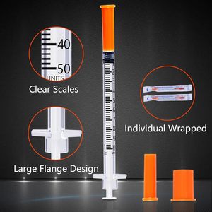 Jeringa de Insulina para Uso Animal 1ml 0.5ml 27G 31G Paquete Esterilizado con Óxido de Etileno - Product Image 5