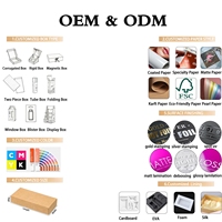 Caja de Regalo con Tapa y Base Personalizadas, Caja de Embalaje de Dos Piezas de Lujo con Tapa Superior e Inferior de Papel Negro