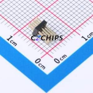 1271WV-2x3P Pin Header Through hole Component (THT),P=1.27mm Connector 2x3P 1.27mm Pin Header Through Hole - Product Image 2