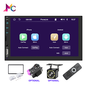 Carplay Android <span class=keywords><strong>t</strong></span>ự động phổ lớn khuếch đại 7 inch màn hình cảm ứng đài phá<span class=keywords><strong>t</strong></span> thanh hệ thống máy nghe nhạc 2DIN 2 DIN B <span class=keywords><strong>t</strong></span> đôi DIN xe Stereo - Product Image 2