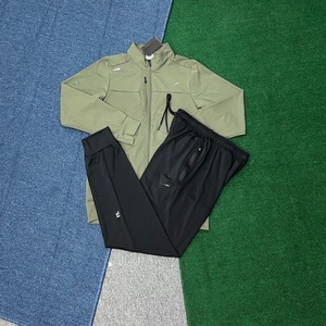 Nueva marca de deportes al aire libre para hombres, correr al aire libre, fitness, con capucha, cremallera, chaqueta informal versátil, traje deportivo, punto - Product Image 3