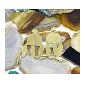 Popular Vintage New Designer <b>Earring</b> Geometric Gold Stud <b>Earring</b> multicolor jewelry - Product Image 1