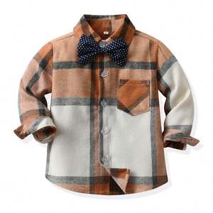 Heren Bretels Met Strikken Herfst Geruit Lange Mouwen Strik Broek Pak - Product Image 5