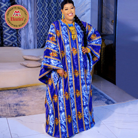 Robe Boubou Dashiki Africaine Imprimée Parfumée OEM/ODM Frafrani, Robe de Mariée Traditionnelle Originale du Mali Brodé Bazin