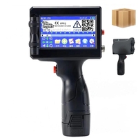 Wiseprint - Impresora de Codificación Portátil Inteligente de 12,7 mm (Media Pulgada) para Cartón, Impresora de Inyección de Tinta UV con Cartucho de Tinta de Secado Rápido