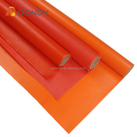 Hochleistungsgerät 550 ° C PVC-beschichtete Glasfaser-Schweißdecke Feuerfeste Funkenresistente Sicherheitsschutzdecke mit Ösen
