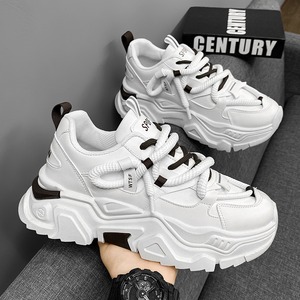 Zapatillas Deportivas Blancas con Plataforma para Hombre, Zapatos Casuales Versátiles de Moda, Zapatos Deportivos Cómodos y Sencillos, Tenis Masculino - Product Image 1