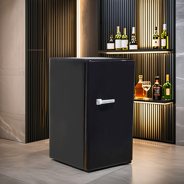 Meisda SC80H Counter Top Household Home Retro Refrigerator 80L Upright Fridge for Home Supermarket