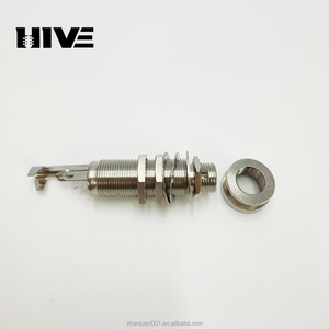 Achterste Band Vergrendeling Basgitaar Jack Socket Split-Type Versterker Case Dual-Channel Schroefdraad <span class=keywords><strong>Output</strong></span> Socket Aansluiting Gat - Product Image 6