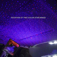 Nuevo proyector de ambiente USB con Control de voz automático, iluminación Interior de estrella, iluminación de cielo estrellado para techo de coche Universal, luz de estrella