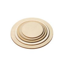 Tranches de bois fines rondes, carrées et hexagonales en buis, découpes en bois vierges pour projets d'artisanat de peinture manuelle DIY