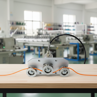 Tensiomètre à trois poulies 2kg-100kg en acier inoxydable/alliage d'acier, capteur de tension pour fil textile destiné aux fabricants de machines textiles