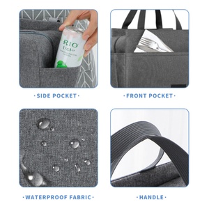 Sac isotherme de haute qualité avec logo personnalisé, sac de pique-nique, sac de voyage, sac isotherme pour le bureau, sac isotherme souple avec bandoulière - Product Image 5