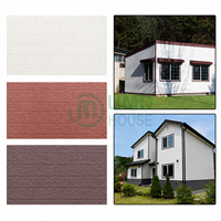 Panneau mural métallique isolé imperméable, léger, en mousse PU, pour la rénovation extérieure des villas