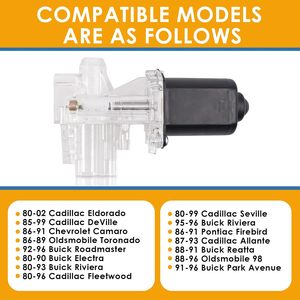 Motor de Apertura de Maletero MiCCiKA 747-000 para Chevrolet, Pontiac, Buick, Cadillac, Oldsmobile 1986-2002, Pieza de Repuesto - Product Image 3