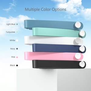 Accessoires de salle de bain en gros, étagère de rangement murale en plastique à ventouse pour salon, avec ruban adhésif sans trace - Product Image 4