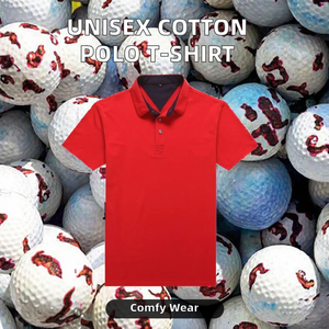 Camiseta Unisex de Algodón con Logotipo Personalizado, Manga Corta, Estilo Polo, Cómoda, Transpirable, Color Sólido, Ropa Deportiva de Golf para Verano, 260 Gramos - Product Image 3