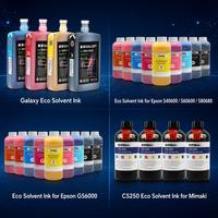 Tinta Printer Eco Solvent CMYK 1L Harga Grosir Goosam untuk Printer Eco Solvent Mimaki CS100 CS250 CS300 dengan Chip Sekali Pakai