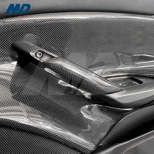 Poignée intérieure de <span class=keywords><strong>porte</strong></span> en fibre de carbone (<span class=keywords><strong>4</strong></span> pièces) pour Ferrari 2015 2018-488 Gtb Spider - Product Image 4