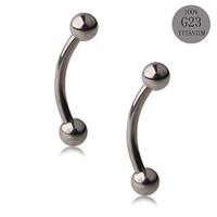 Gaby Anneaux de piercing en titane G23 ASTM-F136 16G à filetage externe pour Daith, Sourcil et Prince Albert, Bijoux de corps
