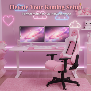 Haute qualité 180 degrés fille <span class=keywords><strong>Gamer</strong></span> chaise enfants chaise d'ordinateur rose chaise de jeu - Product Image 4