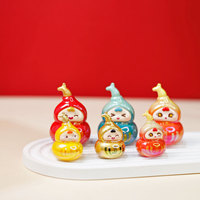 Figurine de bébé mignonne, petite boîte surprise artisanale, jouet en peluche en forme de gourde, article décoratif de bureau, bon cadeau
