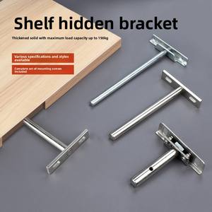 Support <span class=keywords><strong>invisible</strong></span> en forme de T pour <span class=keywords><strong>planche</strong></span> de bois Support caché pour support de panneau de cloison fixe couche conseil matériel de meubles à ongles - Product Image 5