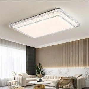 Modern Luxury <b>LED</b> Acrylic Iron Chandelier with Remote/Voice/Sensor Control for Bedroom Hallway Living Room Balcony <b>Lighting</b> - Product Image 1