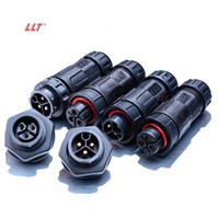 Connecteur LED étanche IP67 IP68 à montage sur panneau LLT M19 2 3 4 5 6 7 8 9 10 11 12 13 14 15 16 17 18 broches