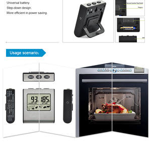 Цифровой металлический термометр для приготовления пищи с таймером сигнализация печи и термометр для использования в пищевых продуктах - Product Image 5