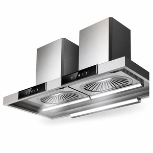 Commercial Dual Fan Kitchen Exhaust Hood with LED <b>Lights</b> for Restaurants Hotels Catering and Food Service Equipment Dealers - Product Image 1