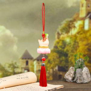 Ornement suspendu en vinyle Fat FUFU Buddha Hand, décoration de voiture, design créatif, signification de dessin animé, fabricant de Zhejiang, vente en gros - Product Image 3