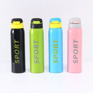 Botella de Agua Deportiva Aislada de Acero Inoxidable 304, Tapa Abatible con un Clic, Taza Térmica a Prueba de Fugas para Gimnasio, Viajes y Actividades al Aire Libre - Product Image 1