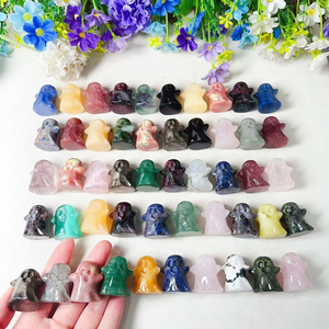 <span class=keywords><strong>Prix</strong></span> de gros – Cristaux de <span class=keywords><strong>quartz</strong></span> améthyste naturels mélangés de 30 mm, pierres semi-précieuses sculptées en forme de <span class=keywords><strong>fantôme</strong></span> pour la décoration d'Halloween - Product Image 3