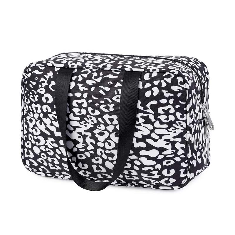 Stampa leopardata nera