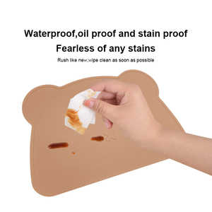 Chaise haute personnalisée Table à manger tapis antidérapant isolation thermique nourriture manger napperon pour tout-petit bébé en silicone napperon - Product Image 2