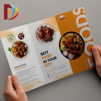 Conception personnalisée de prospectus tri-pli pour entreprise, impression de menus de restaurant, service d'impression publicitaire, impression de brochures format A4