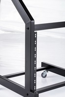 Support de serveur ouvert avec roues, 800mm, en aluminium, pour ordinateur internet, 20u, 19 pouces