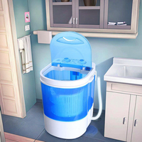 Mini Machine à Laver Semi-Automatique 4,5 kg Portable pour Chaussures et Linge de Bébé à Chargement par le Haut Appareil 3-en-1
