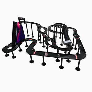 Circuit de jeu de course de billes en marbre personnalisé OEM avec élévateur de billes automatique, aire de jeux interactive modulaire multi-niveaux, ensemble complet - Product Image 2