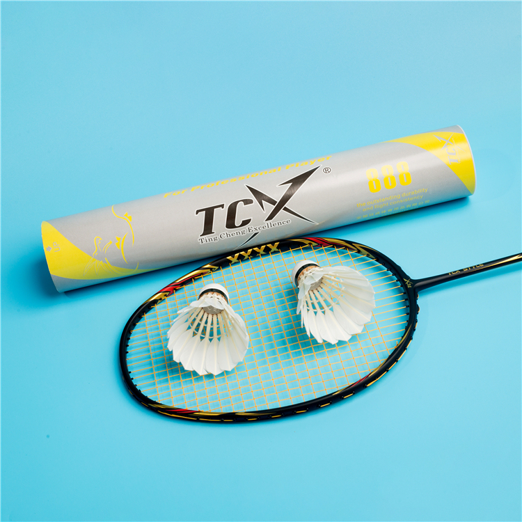 TCX 888 Reliable Stability Best Durable Badminton Shuttlecock Crisp Hitting Sound Great Hand Feel Shuttlecock for Players