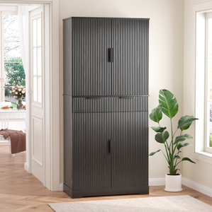 Antique Vintage Wine Bar Cabinet Modern Home Furniture for Living Room Bedroom Office Kitchen Metal and Wood for <b>Storage</b> - Product Image 2