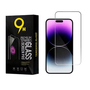 Protector de Pantalla de Vidrio Templado Fluorescente de Silicona 2.5D de Alta Definición para <span class=keywords><strong>iPhone</strong></span> 17 16 15 14 <span class=keywords><strong>13</strong></span> Air Pro Max - Product Image 1