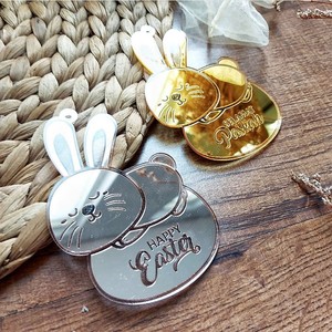 ของตกแต่งเค้กอีสเตอร์รูปกระต่ายอะคริลิค พร้อมน้ำผึ้งและของหวาน สำหรับตกแต่งขนมในวันหยุด - Product Image 3