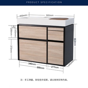 Bathroom cabinet smart mirror cabinet combination multi functional room cabinet washbasin bathroom - Product Image 4